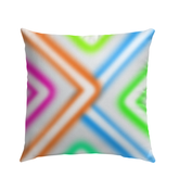 Close-up of Pure Asana Outdoor Pillow with soft fabric texture.